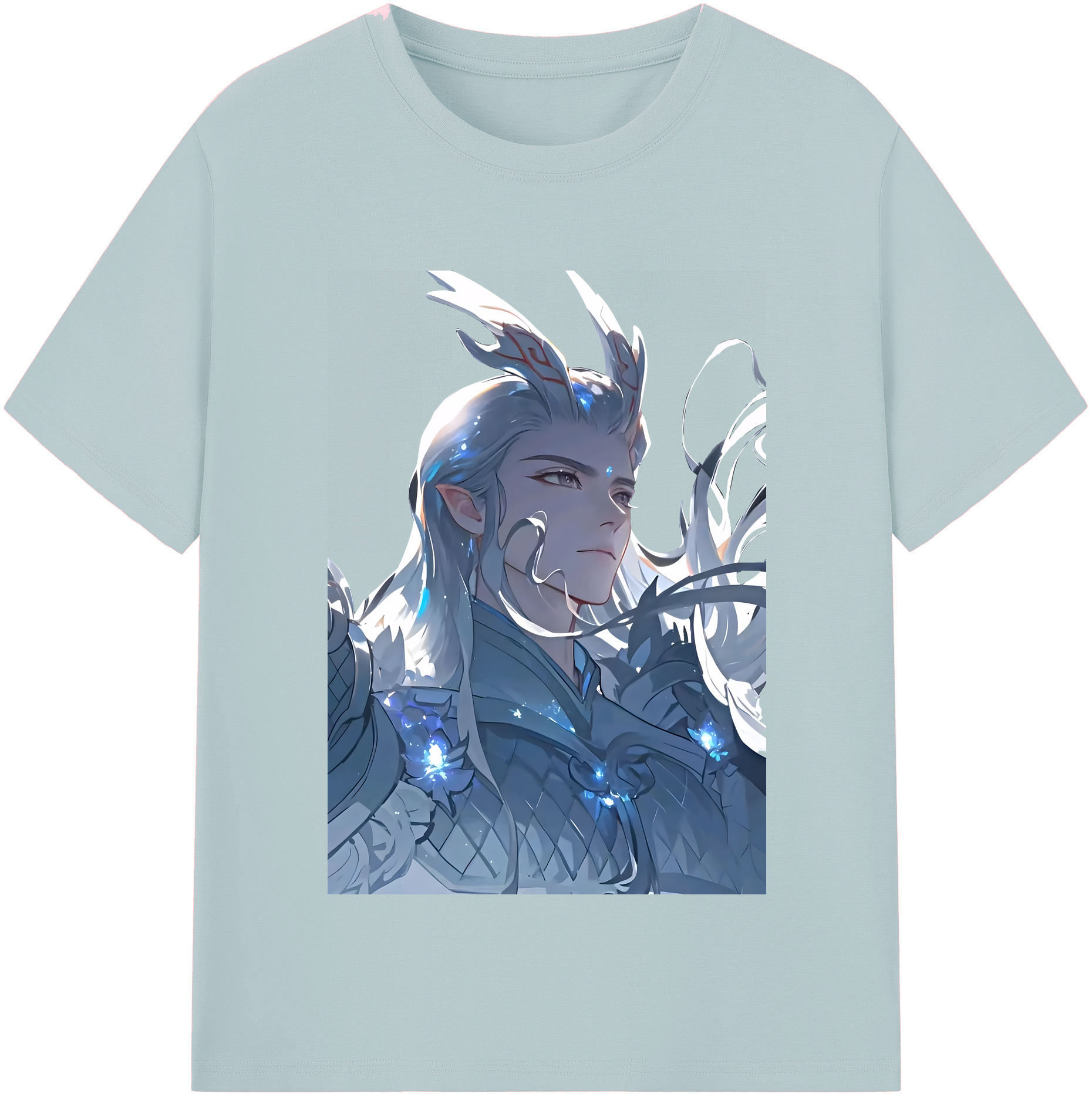 （画像用） Ne Zha 2 ナタ 魔童の大暴れ 綿100％半袖Tシャツ（フロントプリント）
